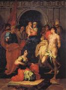Rosso Fiorentino Madonna Enthrouned with Ten Saints oil painting
